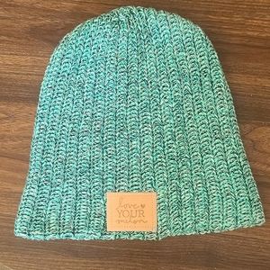 Love Your Melon Teal Cotton Slouch Beanie - One Size